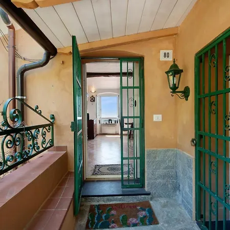 Villa Rustico Con Vista Mare