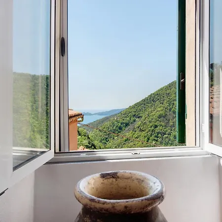 Villa Rustico Con Vista Mare
